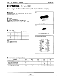 Click here to download DN74LS266 Datasheet
