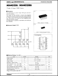 Click here to download MN4025BS Datasheet