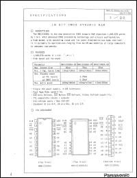 Click here to download MN41C1000AL06 Datasheet