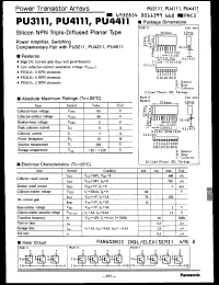 Click here to download PU4111 Datasheet