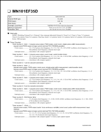 Click here to download MN101EF35D Datasheet