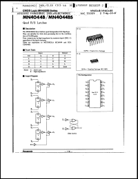 Click here to download MN4044BS Datasheet