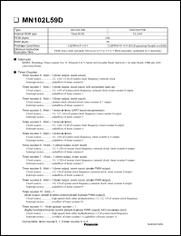 Click here to download MN102L59D Datasheet