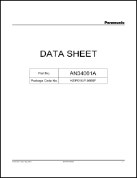 Click here to download AN34001A Datasheet