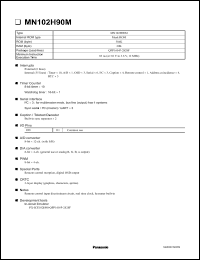 Click here to download MN102H90M Datasheet