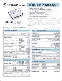 Click here to download FDC20-12T0515 Datasheet