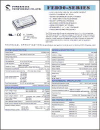 Click here to download FED20-24S05 Datasheet