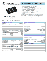 Click here to download SDC20-48S05 Datasheet