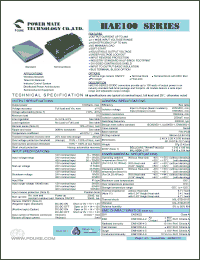 Click here to download HAE100-24S05 Datasheet