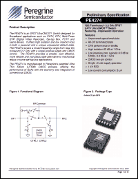 Click here to download PE4274 Datasheet