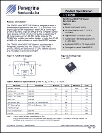 Click here to download PE4220 Datasheet