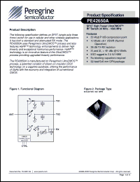 Click here to download PE42650A Datasheet