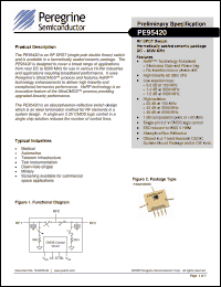 Click here to download PE95420-00 Datasheet