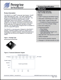 Click here to download PE43701 Datasheet
