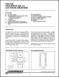 Click here to download P3C1256-15PC Datasheet