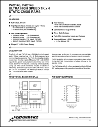 Click here to download P4C148-35DM Datasheet