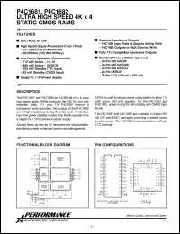 Click here to download P4C1682-25SC Datasheet
