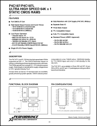 Click here to download P4C187L-35DM Datasheet