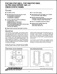 Click here to download P4C1982L-12JC Datasheet