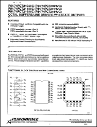Click here to download P74FCT240ASO Datasheet