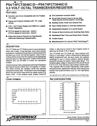 Click here to download P74FCT3646CSO Datasheet