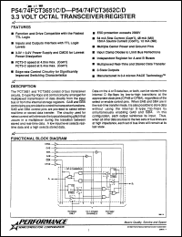 Click here to download P74FCT3651CD Datasheet