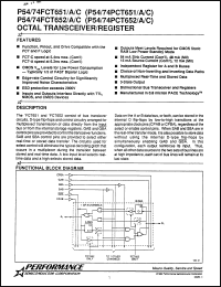Click here to download P54FCT652DM Datasheet