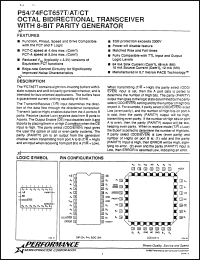 Click here to download P54FCT657TLB Datasheet