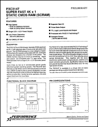 Click here to download P3C3147-5SC Datasheet