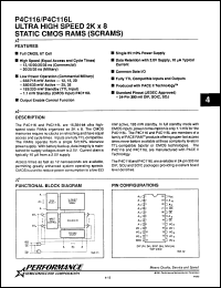 Click here to download P4C116L35DC Datasheet