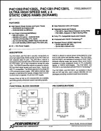 Click here to download P4C1281-35LC Datasheet