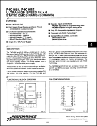 Click here to download P4C1681L30PC Datasheet