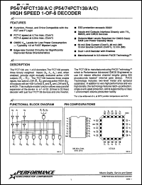 Click here to download P54FCT138TLM Datasheet