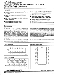 Click here to download P74FCT3373CSO Datasheet