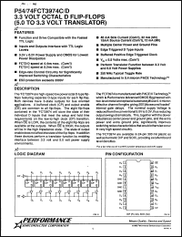 Click here to download P74FCT3974CP Datasheet