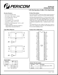 Click here to download PI3B16245 Datasheet