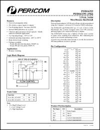 Click here to download PI3B16292 Datasheet