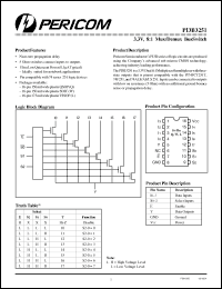 Click here to download PI3B3251W Datasheet