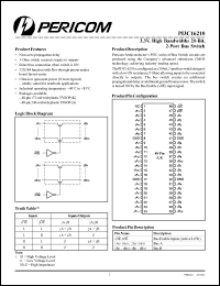 Click here to download PI3C16210A Datasheet