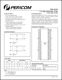Click here to download PI3C16210 Datasheet