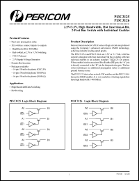 Click here to download PI3C3125 Datasheet