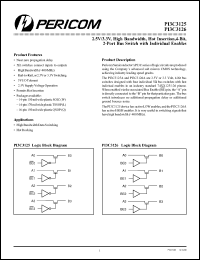 Click here to download PI3C3125W Datasheet