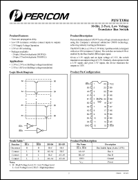 Click here to download PI3VT3384 Datasheet