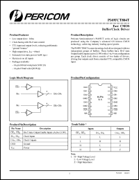 Click here to download PI49FCT804T Datasheet