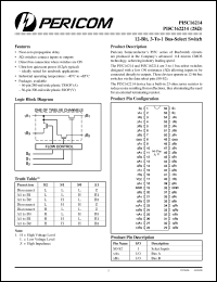 Click here to download PI5C16214A Datasheet
