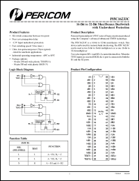 Click here to download PI5C16233CA Datasheet