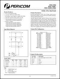 Click here to download PI5C3384CP Datasheet
