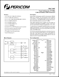 Click here to download PI6C110EV Datasheet