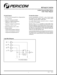 Click here to download PI74ALVC16334A Datasheet