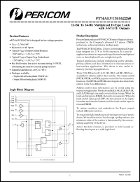 Click here to download PI74ALVCH162260 Datasheet
